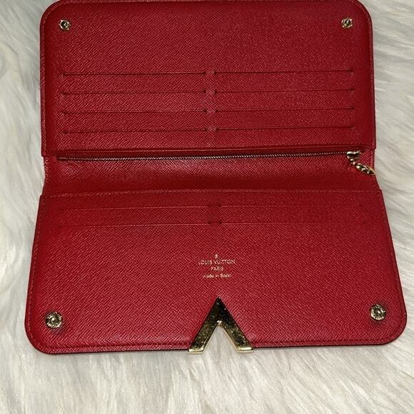 Louis Vuitton Monogram Canvas Cerise Leather Kimono Wallet - Picture 9 of 16